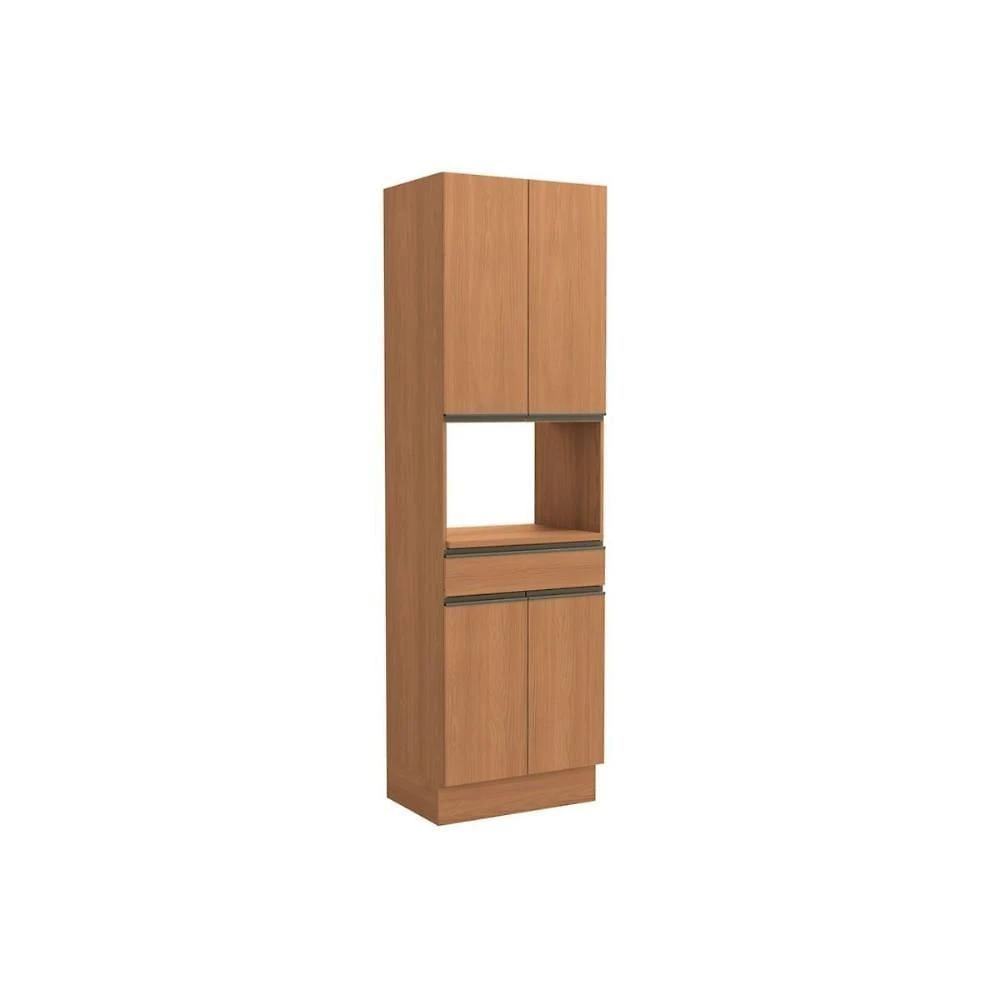Paneleiro De Cozinha Modulado Maxxi G751 C- 4 Portas 1 Gaveta E 1 Nicho P- Forno 70cm Canela - Kappesberg