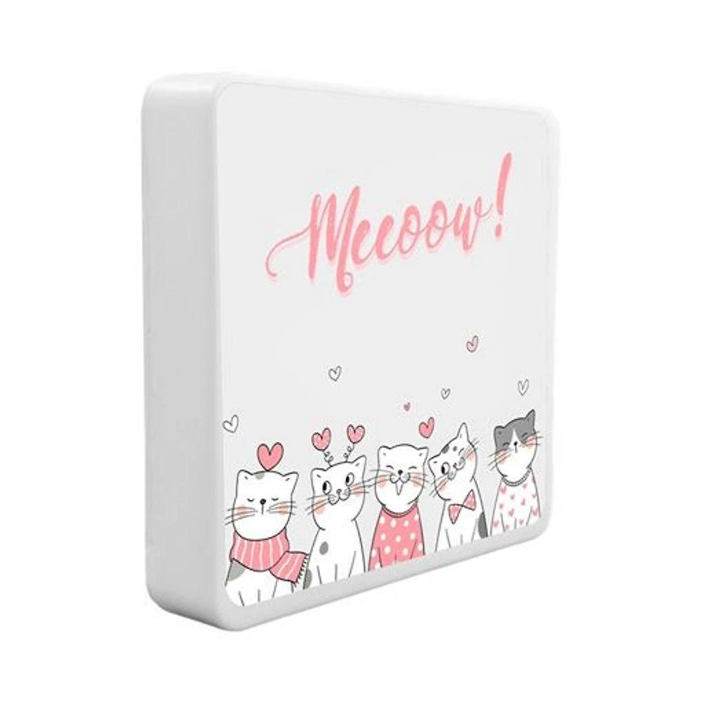 Luminária Box Slim Meow Usb
