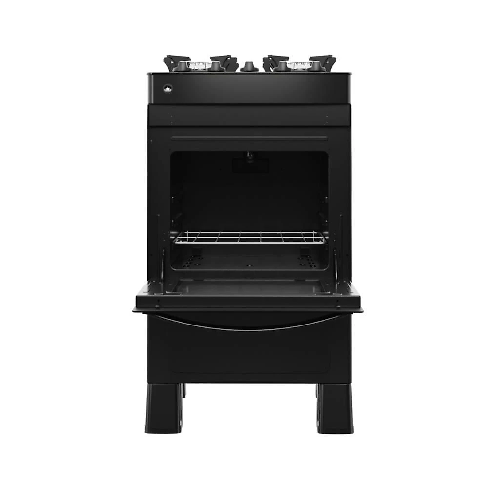 Fogão 4 Bocas A Gás Bivolt Premium Glass Realce Cr228 Preto Preto