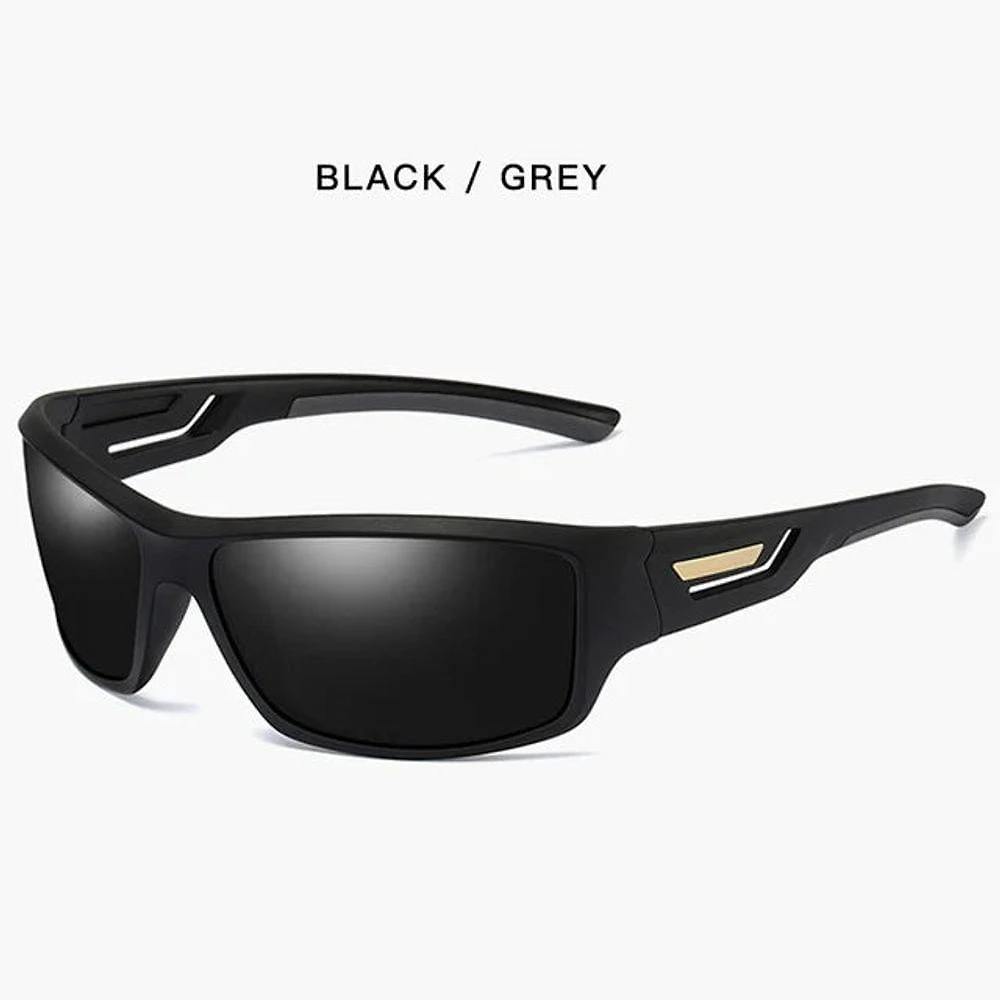 Óculos De Sol Polarizados Marca Designer De Esportivo Preto