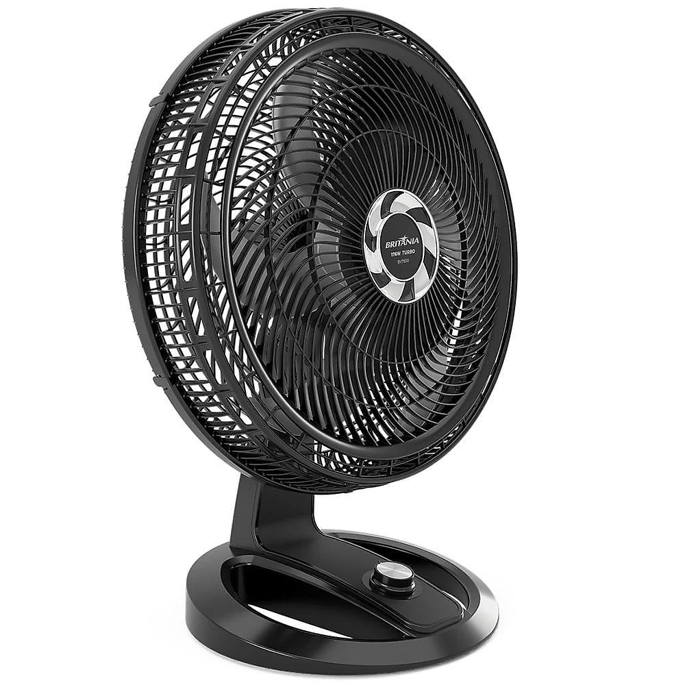 Ventilador de mesa britânia maxx force bvt500 58cm com 3 velocidades e 6 pás - preto
