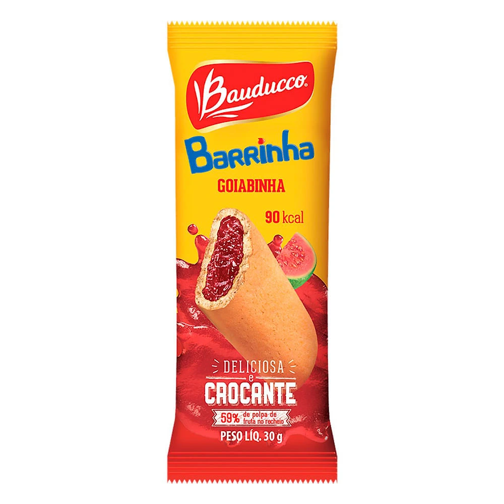 Barrinha Bauducco Recheado Goiabinha 30g