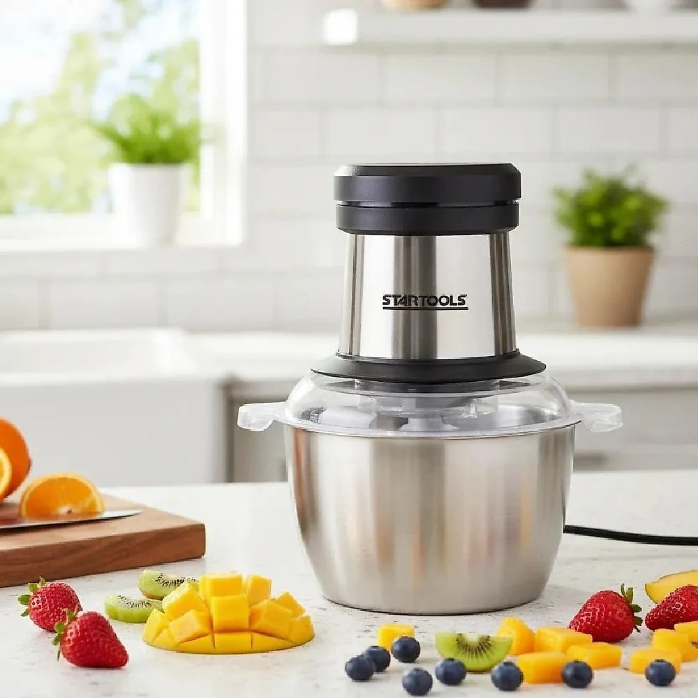 Multiprocessador Elétrico Yeet 2L Inox 200W 4 Lâminas 3 Velocidades 110V