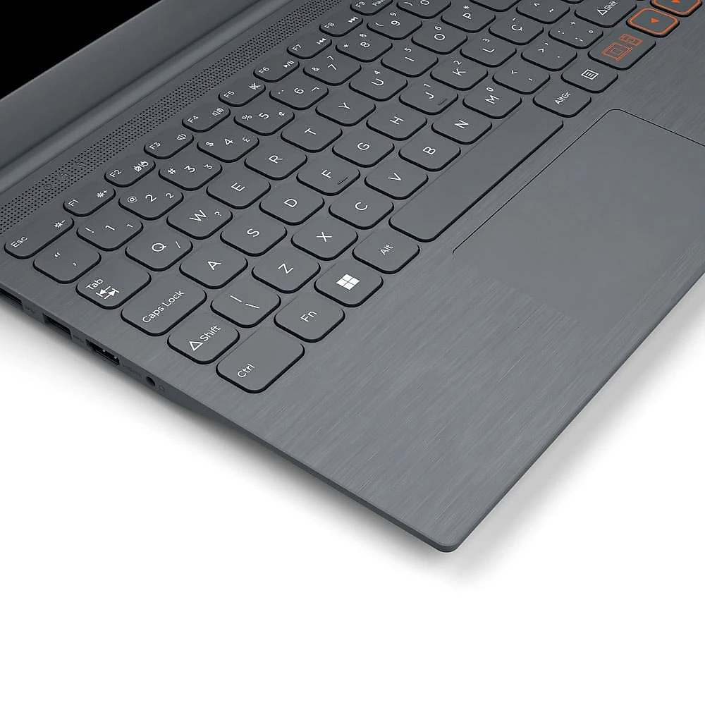 Notebook 14,1" HD Positivo Vision C14 C4128A Windows 11 Intel Celeron Memória 128GB eMMc 4GB RAM Cinza Cinza