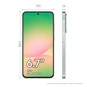 Smartphone Samsung Galaxy A56 5G Verde 256GB 8GB RAM, Câmera Tripla até 50MP, Tela Super AMOLED 6.7", IP67, NFC, Vídeo HDR e Recursos AI