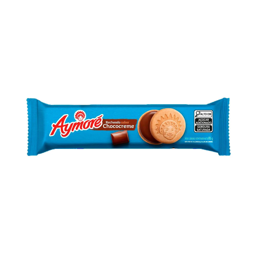 Biscoito Aymoré Recheado Chococreme 86g