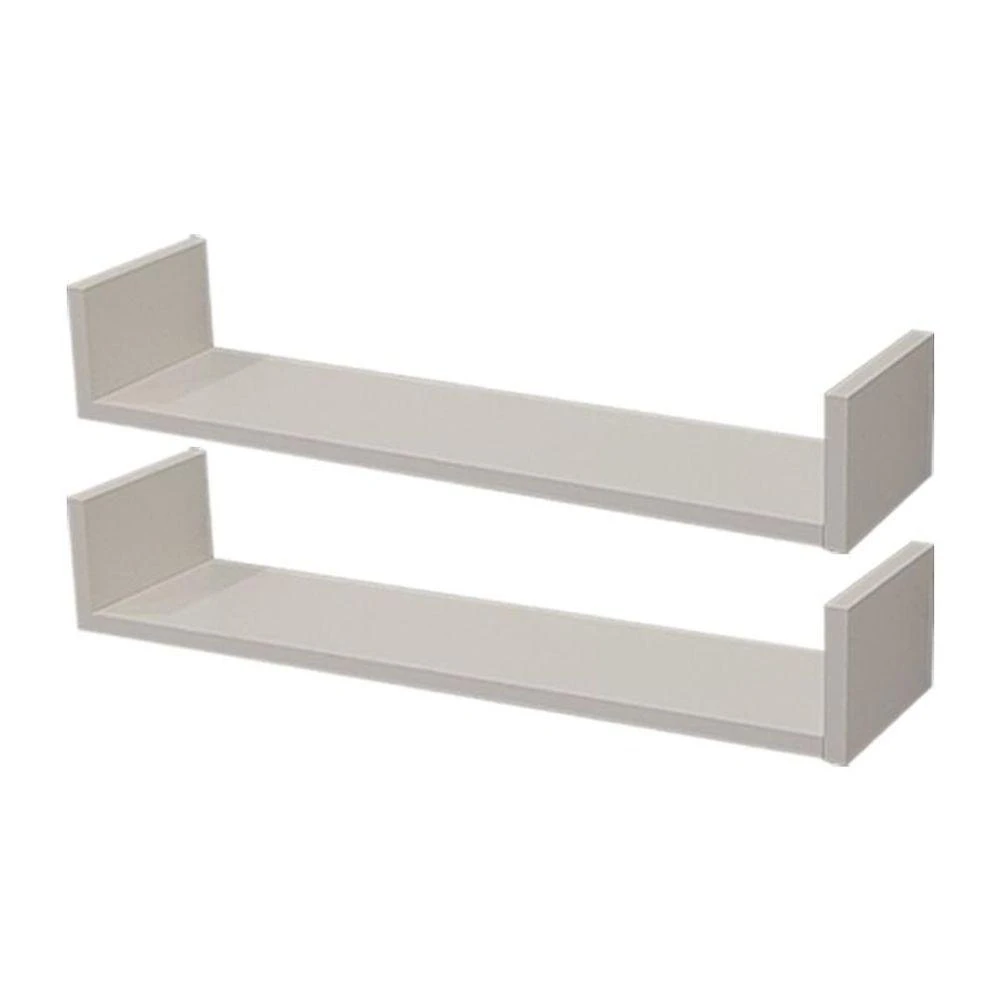 Prateleira Crie Fácil 90X10CM MDP Suporte Invisível Organizador Moderno Branco Mercado