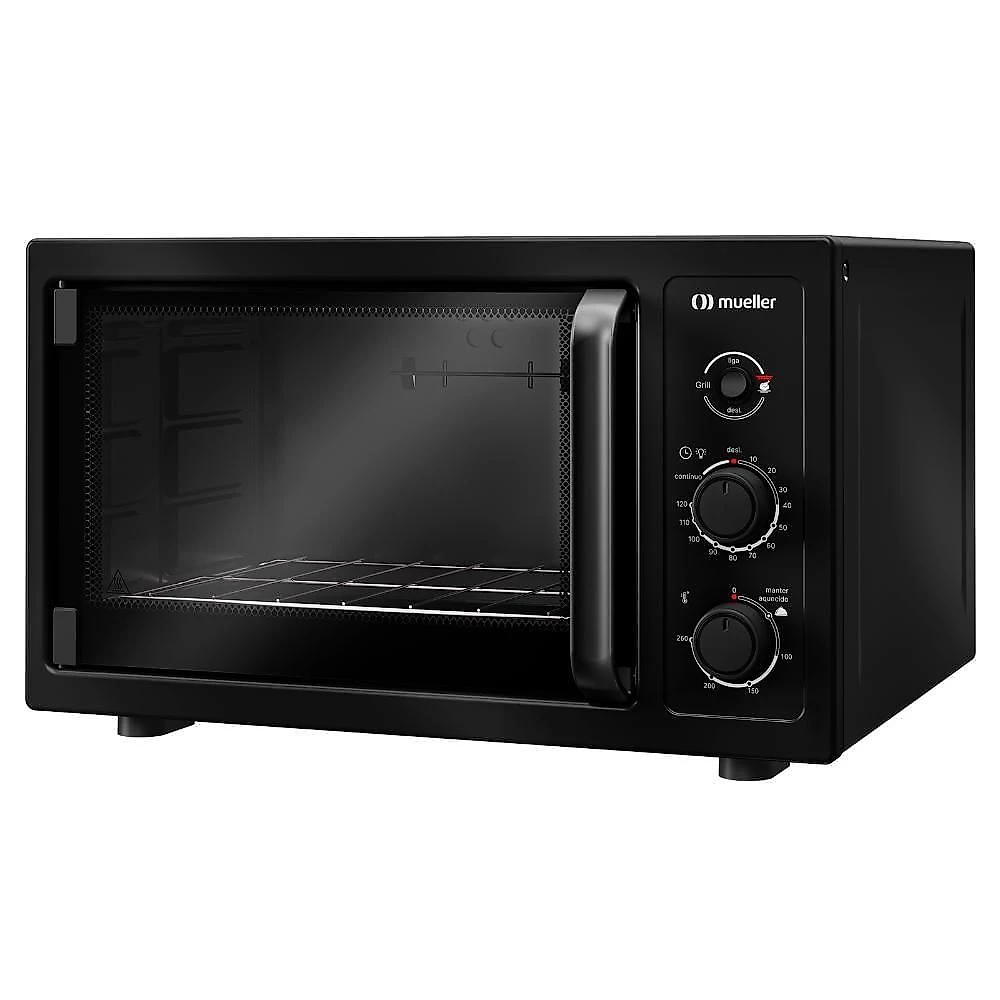 Forno Elétrico De Bancada Mueller 50L Com Grill MFB50B Preto 110V