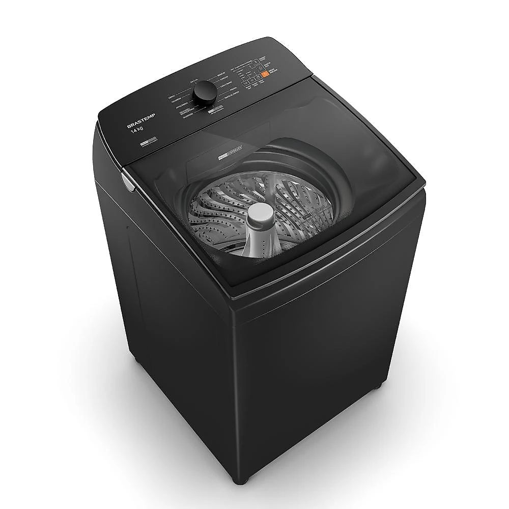 Máquina de lavar 14kg brastemp bwj14a9 platinum smart sensor cinza 220