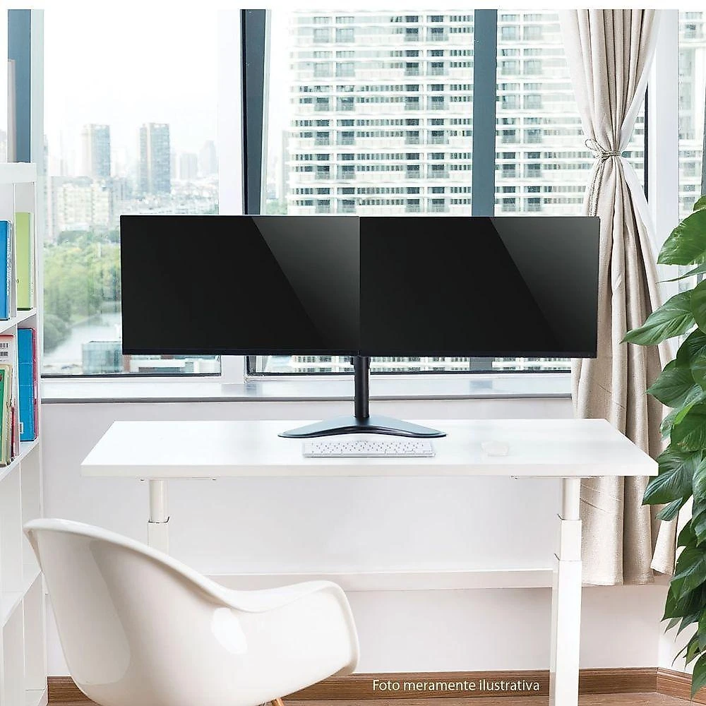 Suporte para Monitores PLMSM02A para 2 Telas 13 a 32 com Sistema Articulado Ergonômico Pcyes