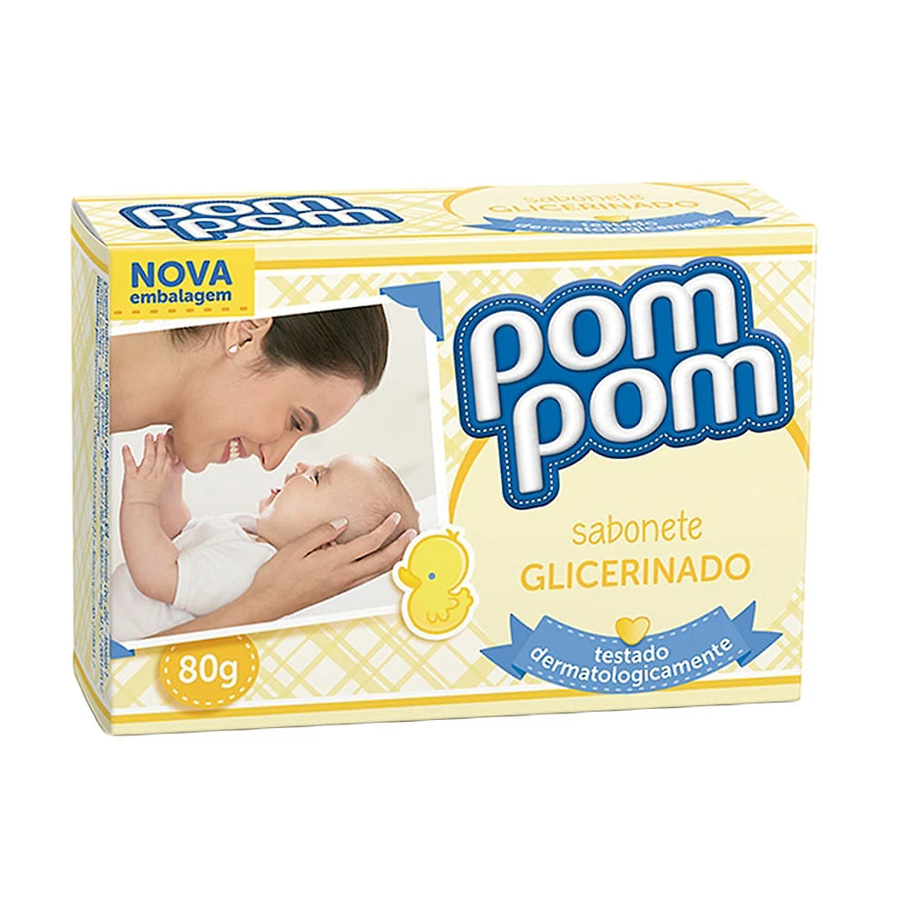 Sabonete Infantil Pom Pom Glicerina 80g