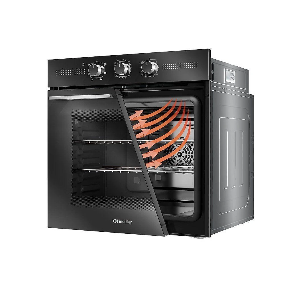 Forno Elétrico de Embutir Mueller MFE70K 70L 2800W Air Fryer Preto 220V