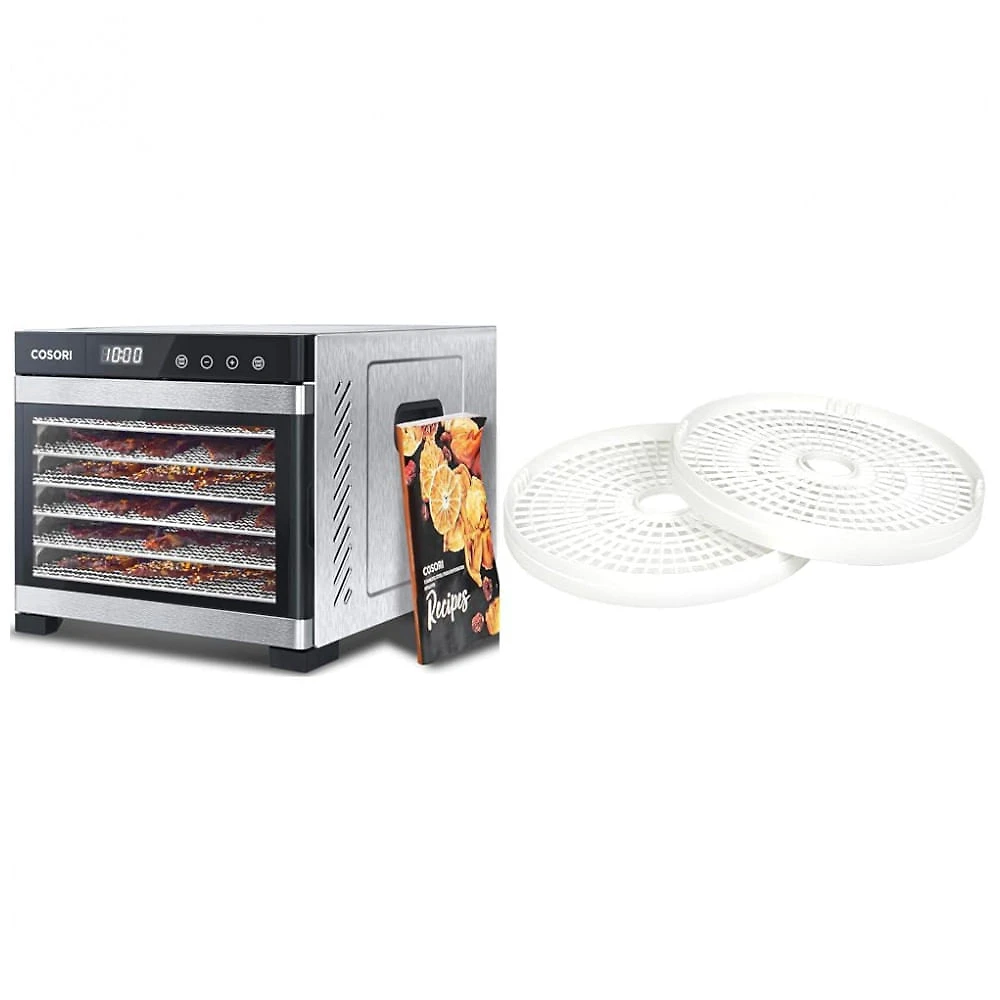 Desidratador de Alimentos COSORI Aço Inoxidável 6 Bandejas 6.48ft² 600W 240V