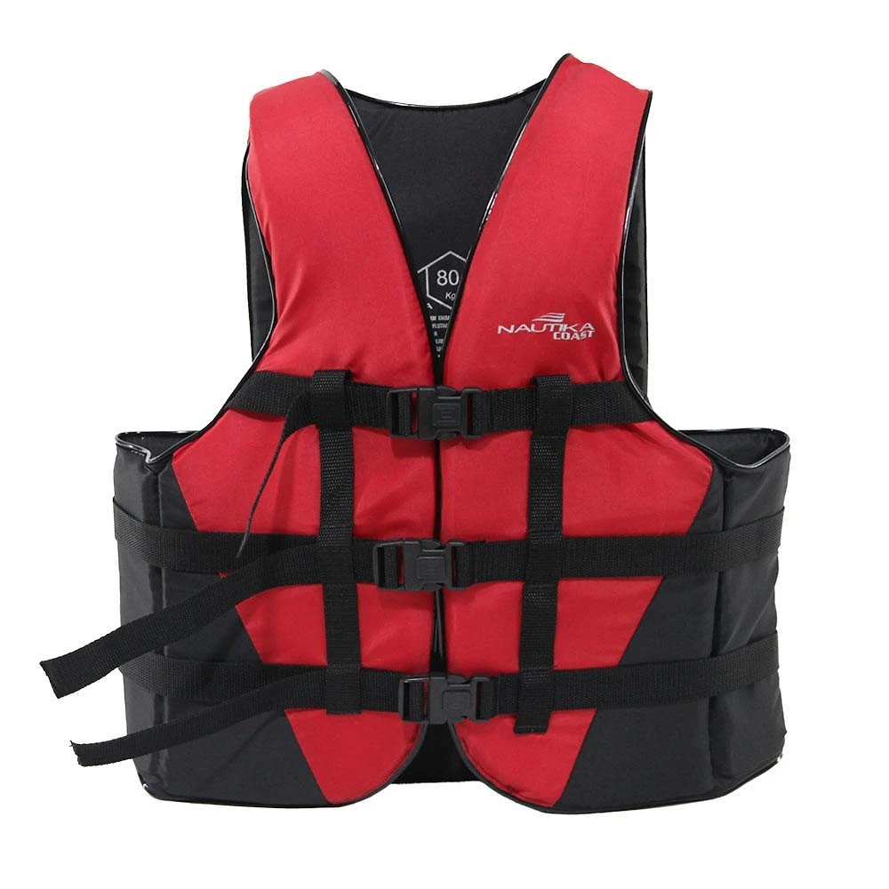 Colete coast 50kg vermelho e preto nautika
