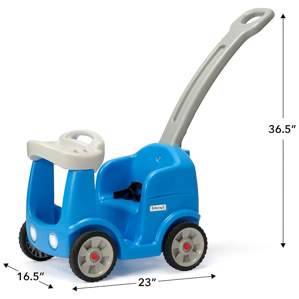 Carrinho de Passeio Infantil com Cinto de Segurança para Crianças de 1 a 4 anos, Simplay3, Azul