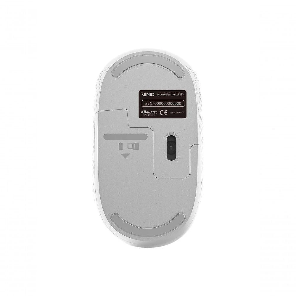 Vinik Mouse Sem Fio Feather 1200dpi Branco