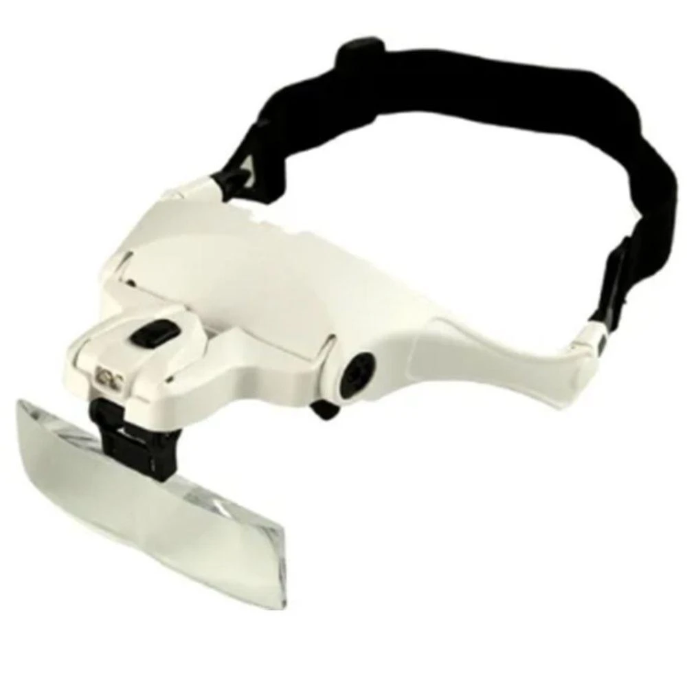Lupa Cabeça Oculos Com Led 5 Lentes Profissional Ajustavel