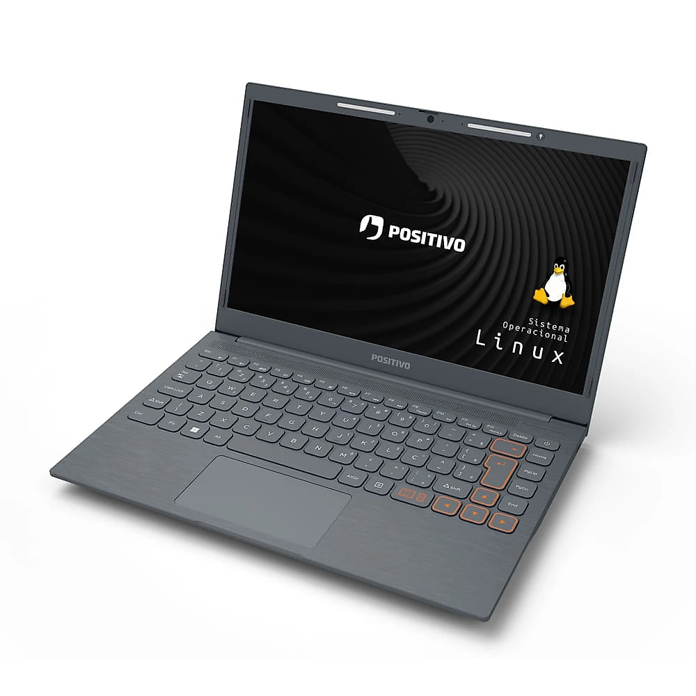 Notebook Positivo Vision C14 Intel® Celeron® Linux 8GB RAM 256GB eMMC 14.1” LED HD Lumina BAR - Cinza