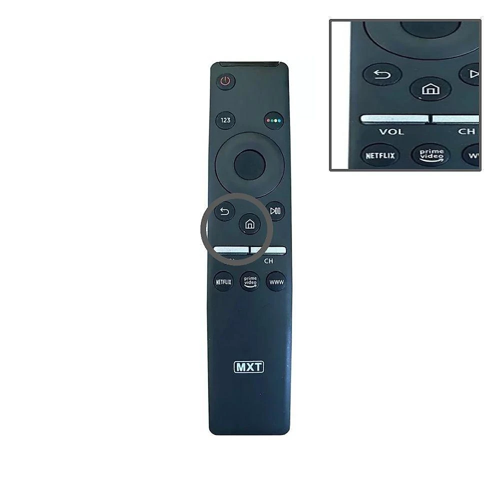 Controle Remoto Grupo MXT 01374 Samsung 4K Netflix Alcance 10 Metros Bivolt Preto