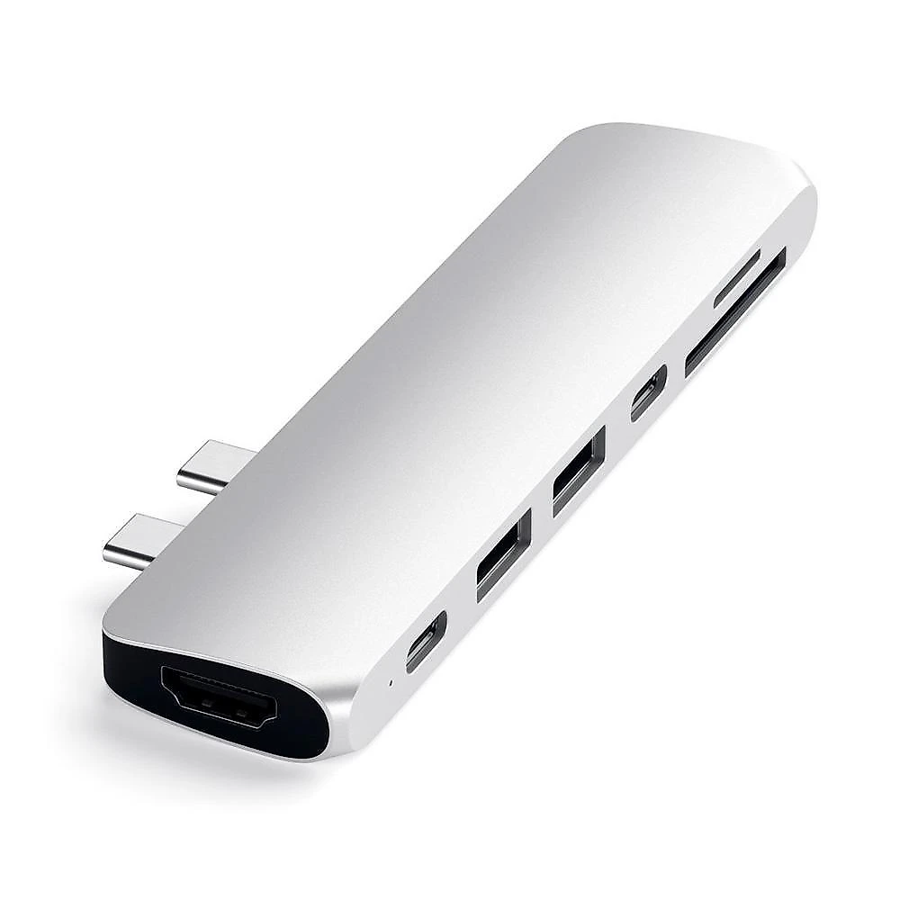 Adaptador de Hub Pro USB-C Satechi, Prata - ST-CMBPS (silver)