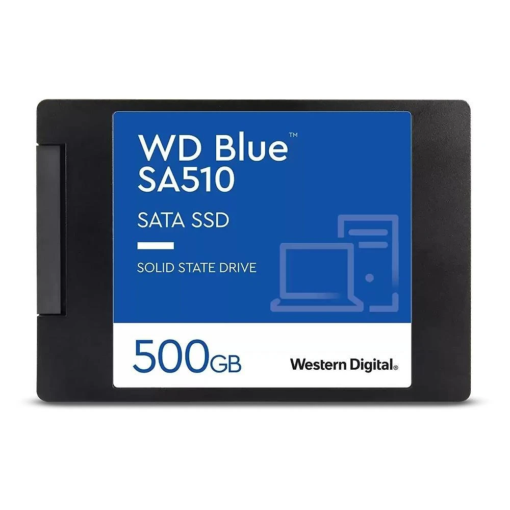 SSD WD Blue, 500GB, SATA III, 2.5", Leitura: 560MB/s, Gravação: 510MB/s, Preto - WDS500G3B0A
