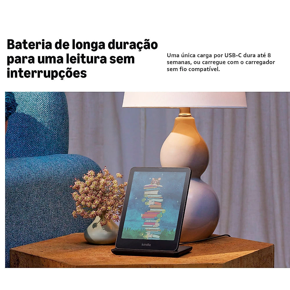 Amazon Kindle Colorsoft Signature Edition com Tela 7,05" Antirreflexo, 32 GB, Preto
