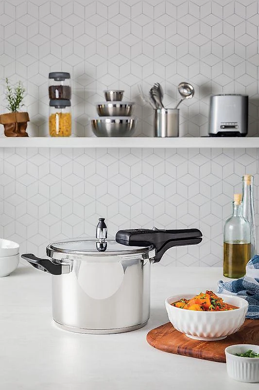 Panela de Pressão Aço Inox 4,5 litros Brava Tramontina