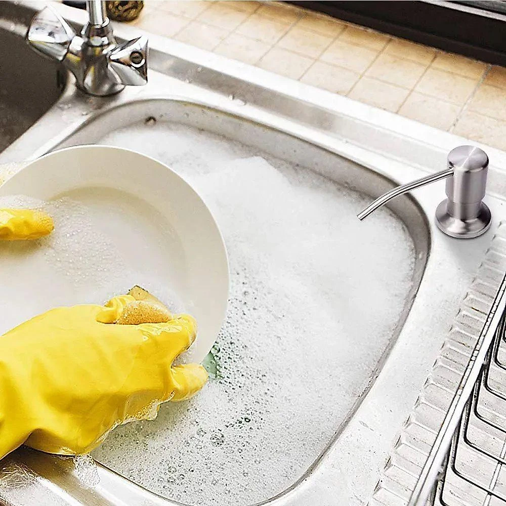 Dispenser Dosador Embutir Kit 10 Un Sabonete Liquido Detergente Sabao Pia Cozinha Banheiro Lavabo