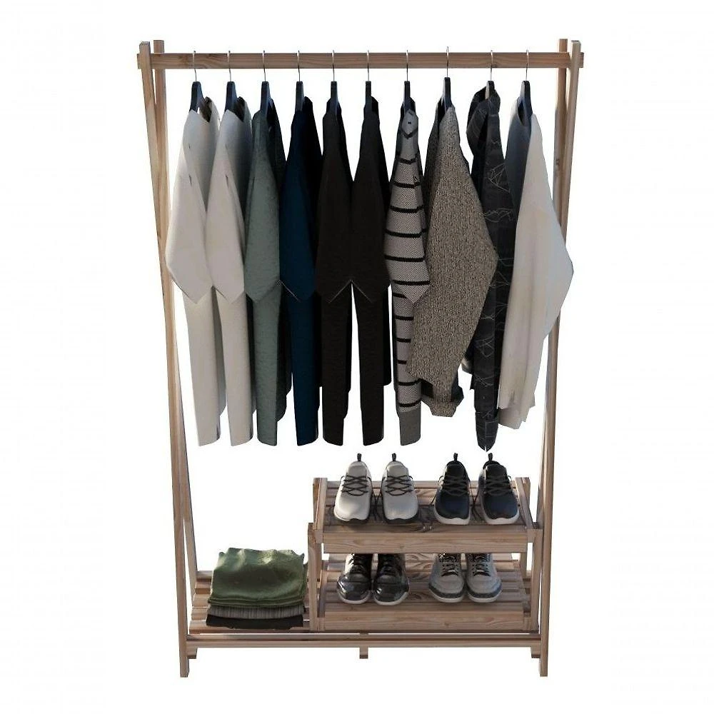 Guarda Roupas Cabideiro Minimalista Organizar 160X100Cm