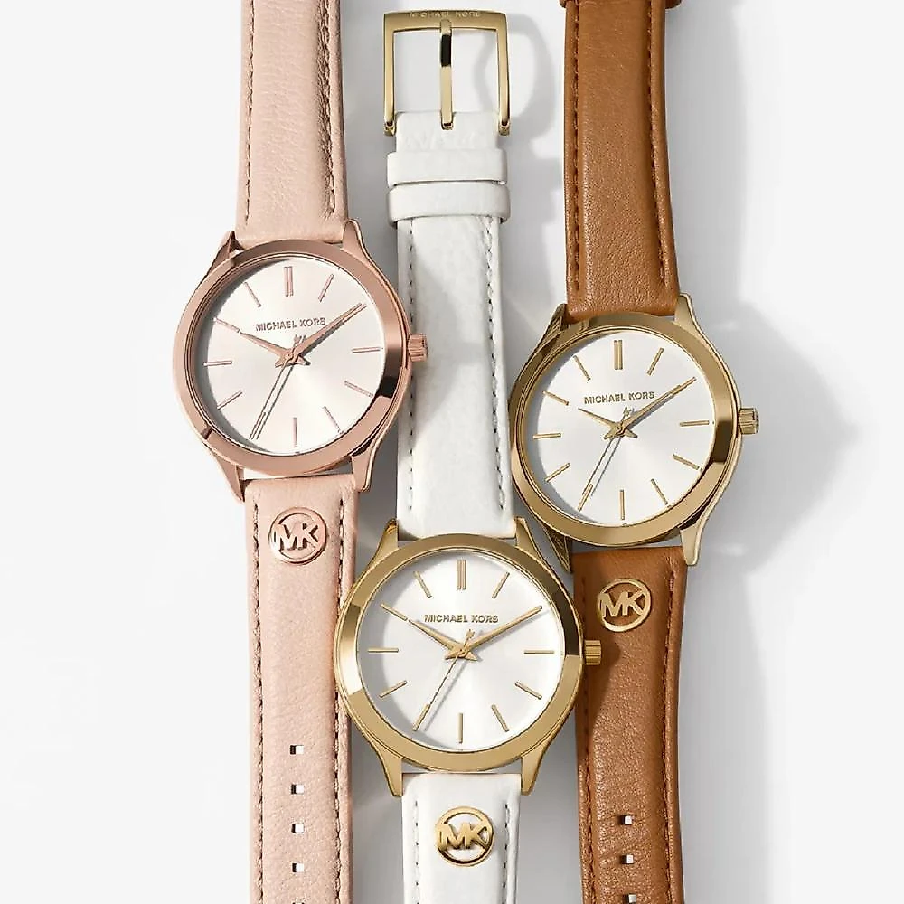 Relógio Michael Kors Slim Runway MK7544/0BN Branco