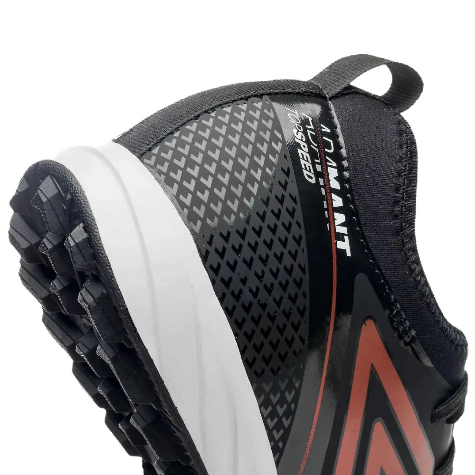 Chuteira Society Umbro Adamant Top Speed Club Preto/Vermelho/Branco TAM 37
