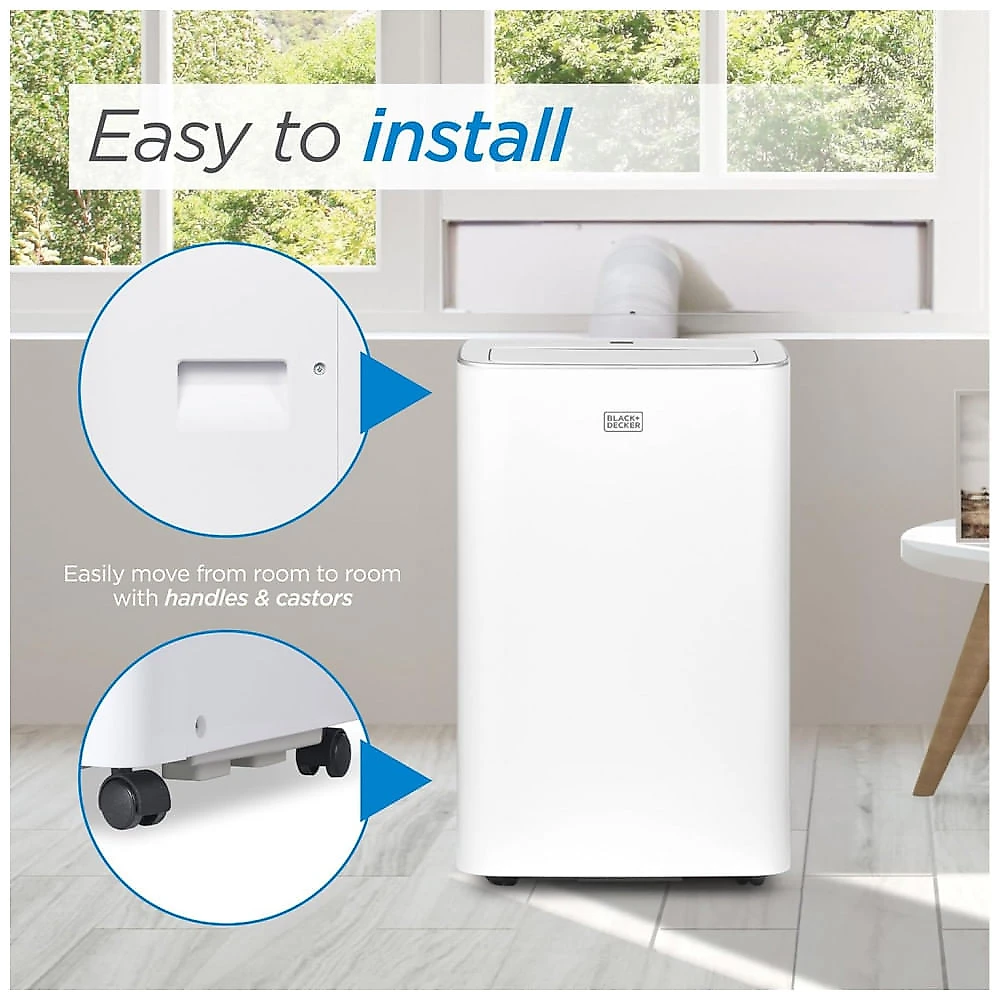 Ar-condicionado Portátil BLACK+DECKER Inteligente, 12.000 BTU, Para Ambientes de até 51 m², Compressor Inverter, Modelo BPACT08NM