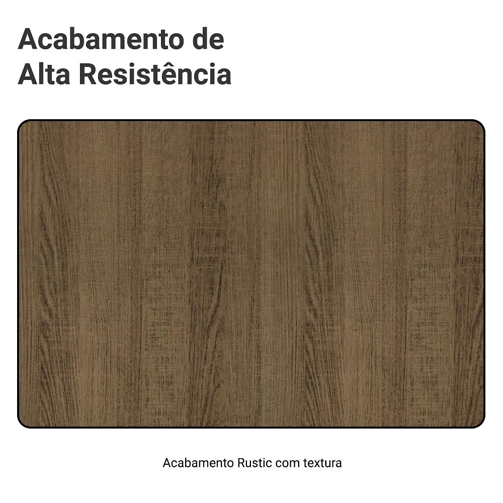 Guarda-Roupa Solteiro Madesa Denver 2 Portas de Correr Rustic