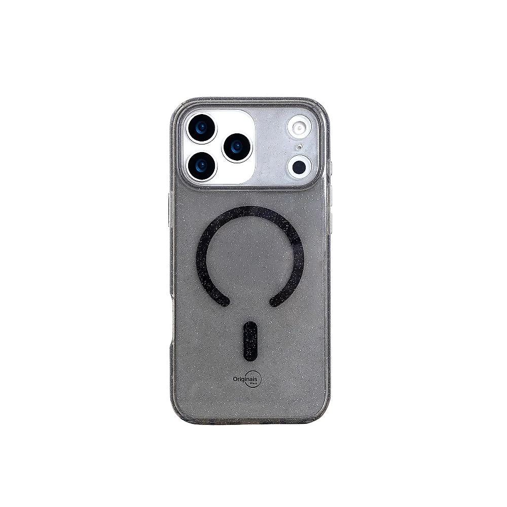 Capa iPhone 17 Pro Max Shine Com Proteção de Câmera Originais iPlace, Preta