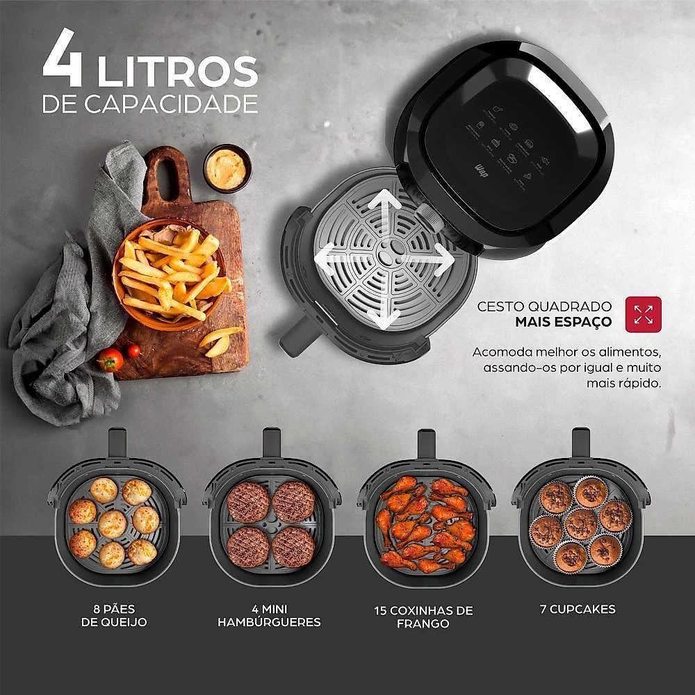 Fritadeira Elétrica WAP Family 4l WAFF2-P 220V