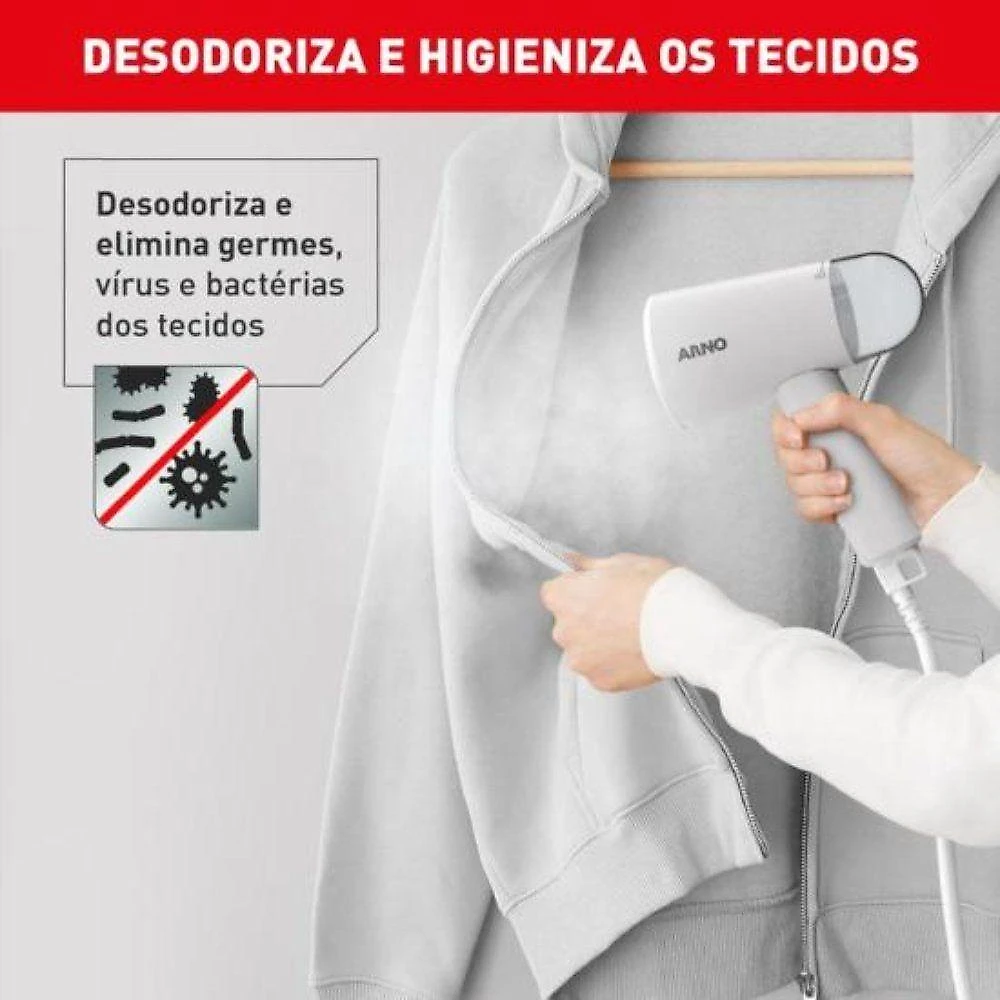 Vaporizador De Roupas Arno Steam Travel 1100w Cinza 220V