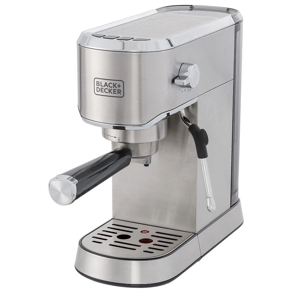 Cafeiteira espresso black+decker cea1200g gourmand gris 1200w multifunções inox 110