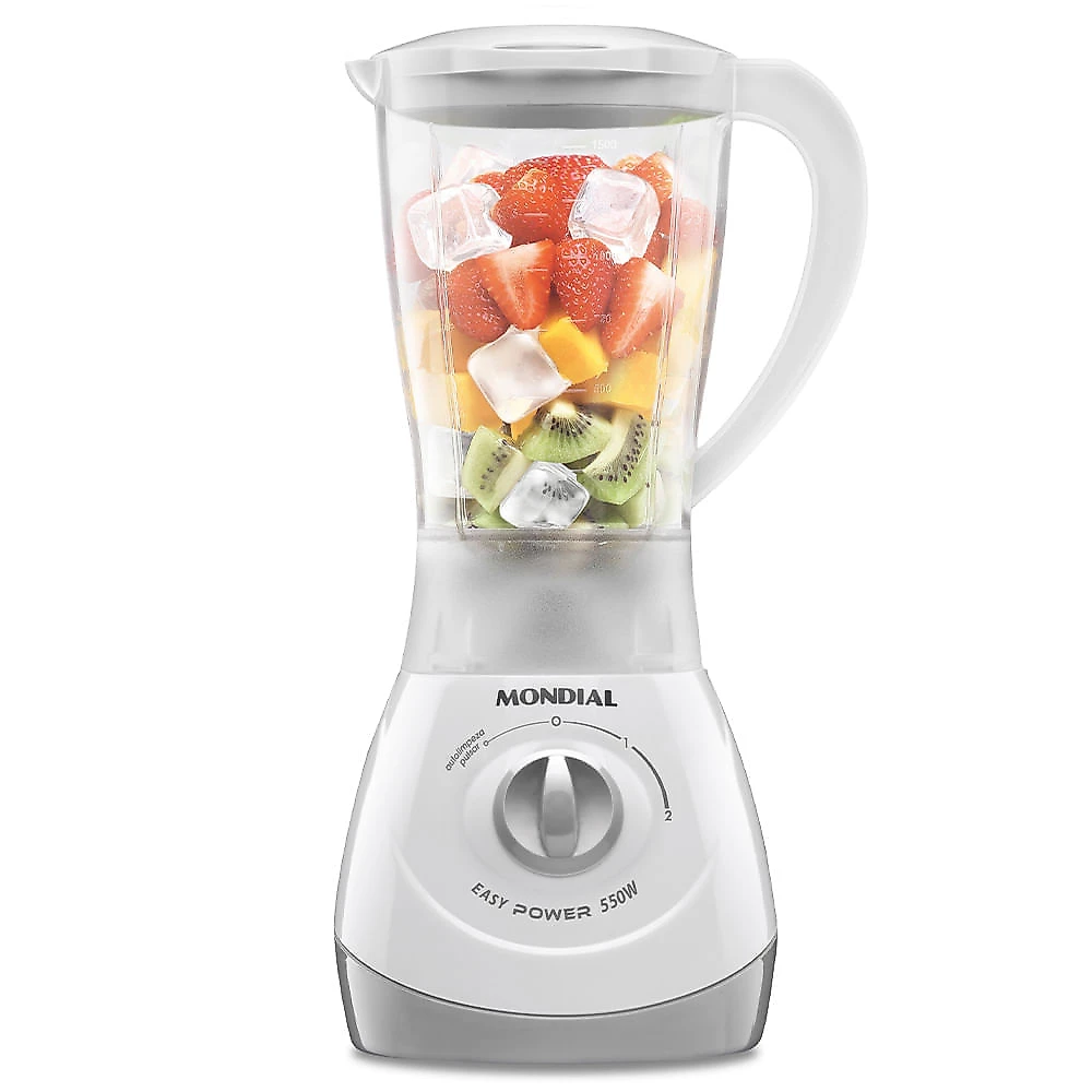 Miniatura Liquidificador Mondial 1,5L Easy Power 550W L-550-W LIQUIDIFICADOR L-550-W 127V/60HZ .