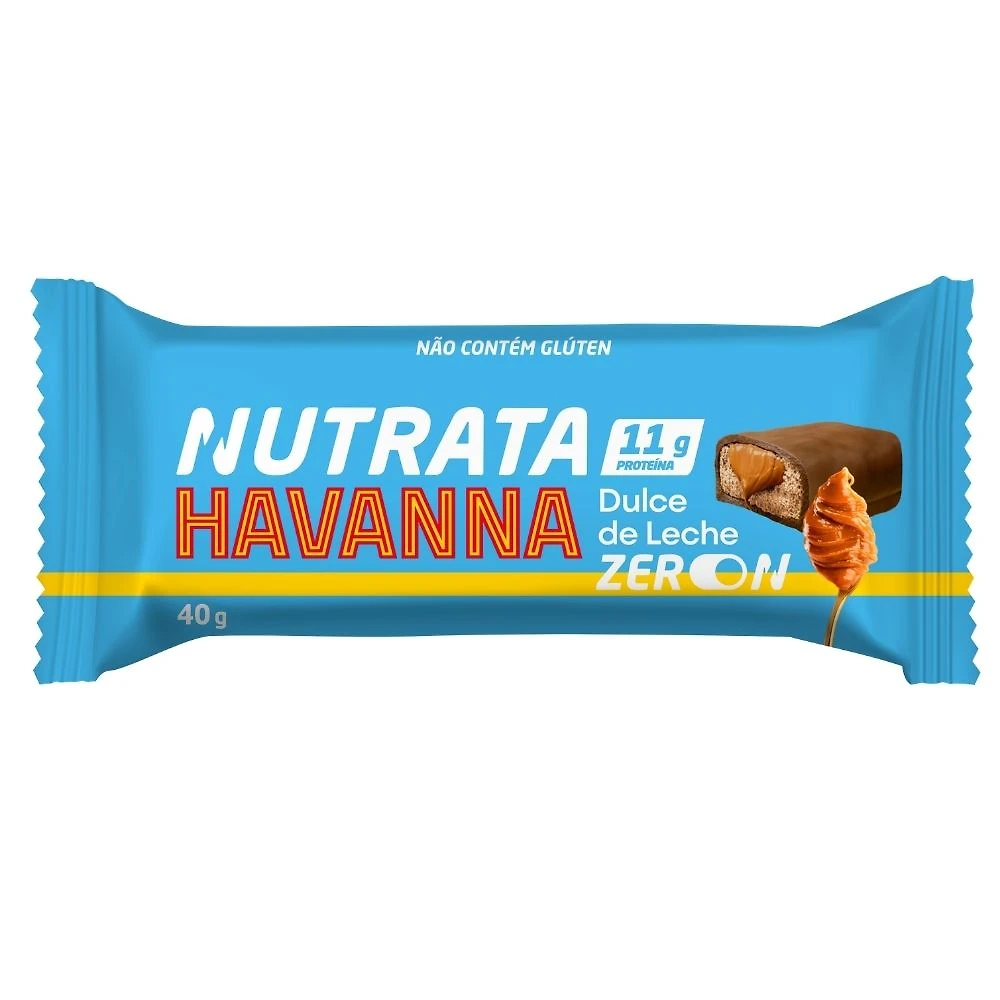 Barra de Proteína Nutrata Havanna Sabor Dulce de Leche Zero com 11g de Proteína 40g