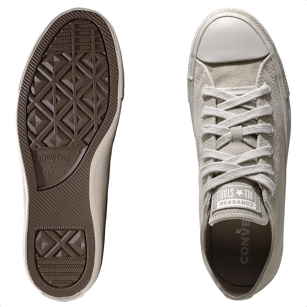 Tênis Converse All Star Chuck Taylor Crafted Color Suede Bege - 34