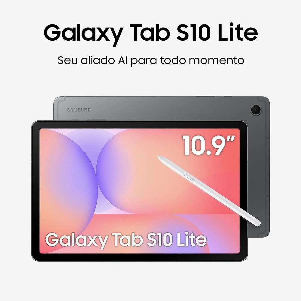 Tablet samsung galaxy s10 lite 10.9" wi-fi 128gb + fone de ouvido samsungbuds core preto