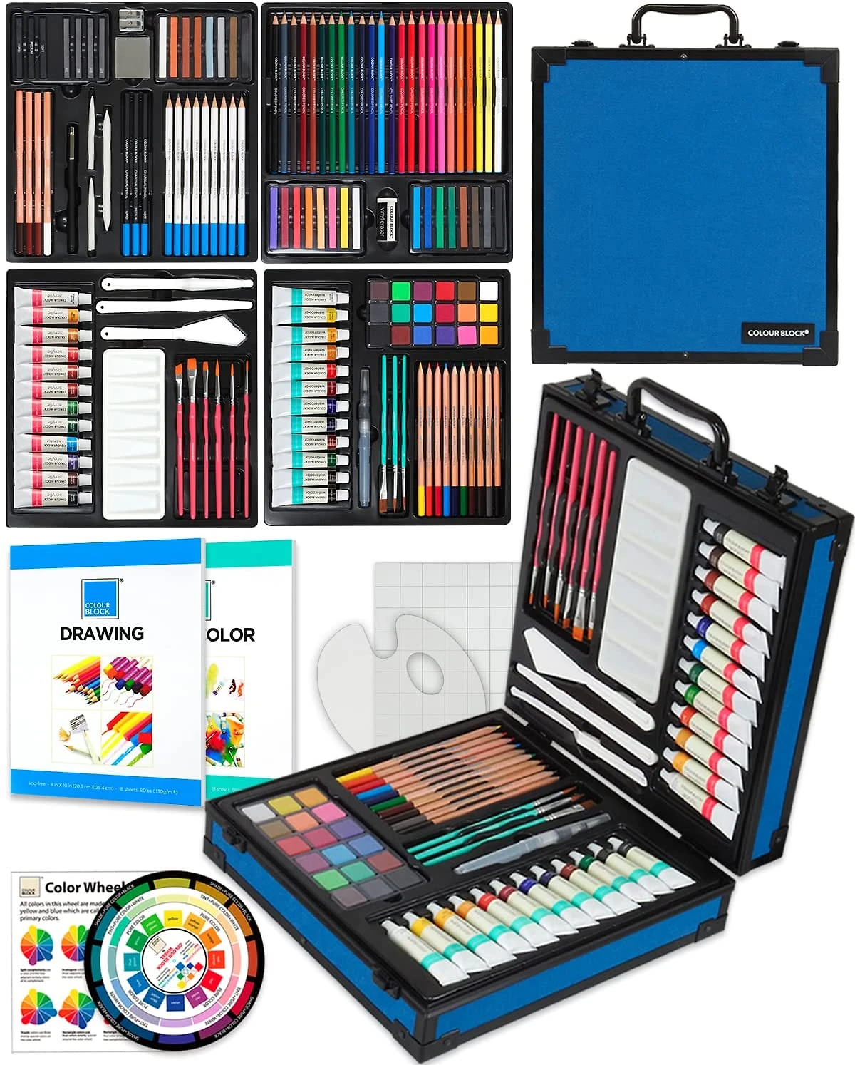 COLOUR BLOCK Kit Profissional de Tinta Acrílica 4 em 1 com
