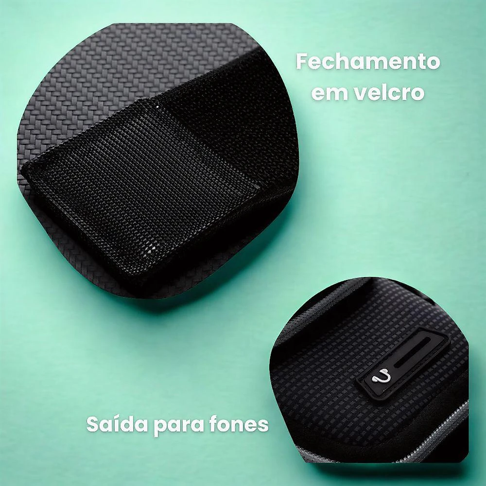 Bolsa de Braço Esportiva Multifuncional com Detalhes Refletivos Utimix