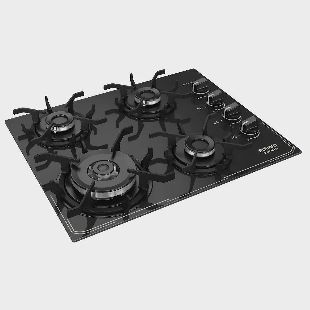 Miniatura Fogão Cooktop Itatiaia Itamaster 4 Bocas Tripla Chamas