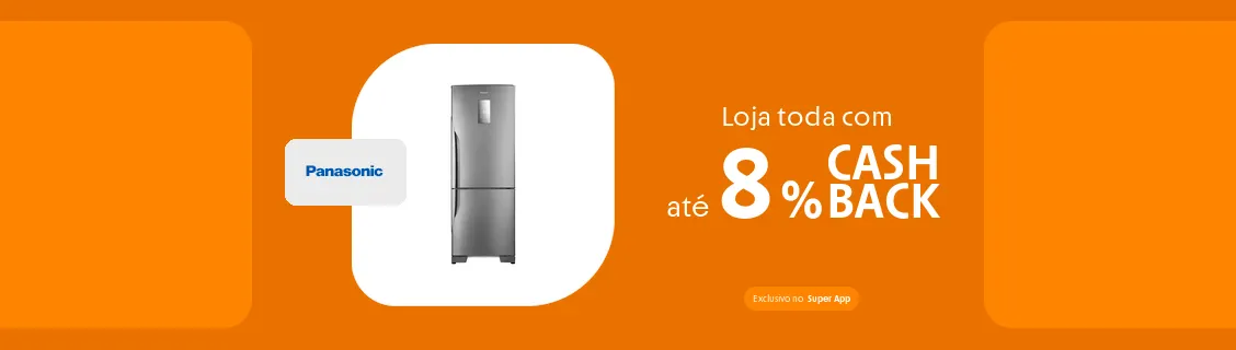 Loja panasonic com até 8% de cashback