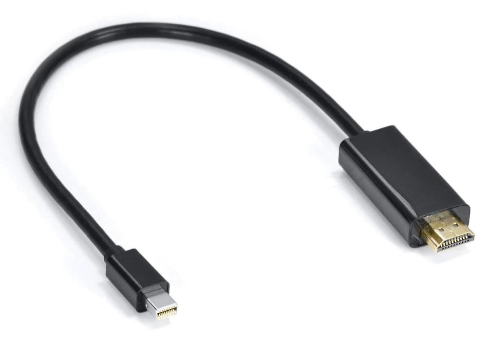 Cabo adaptador mini displayport para hdmi 30cm vkoem