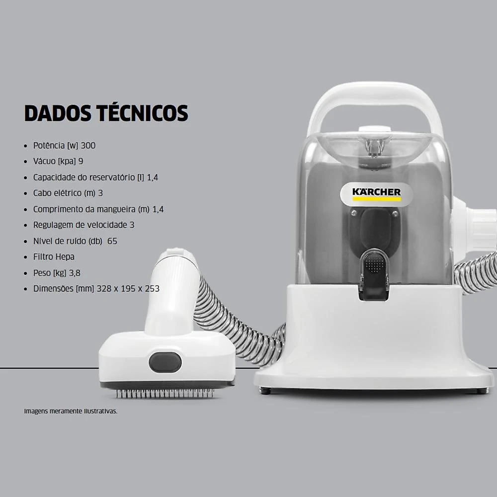 Aspirador de Pelos e Tosador Pet Clean Kärcher 110V