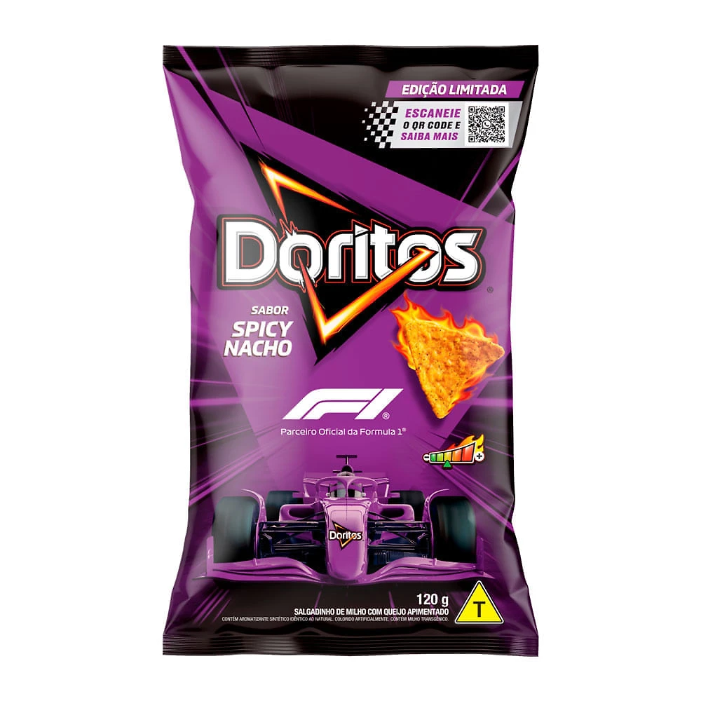 Doritos Sabor Spicy Nacho Edição Limitada Fórmula 1120g