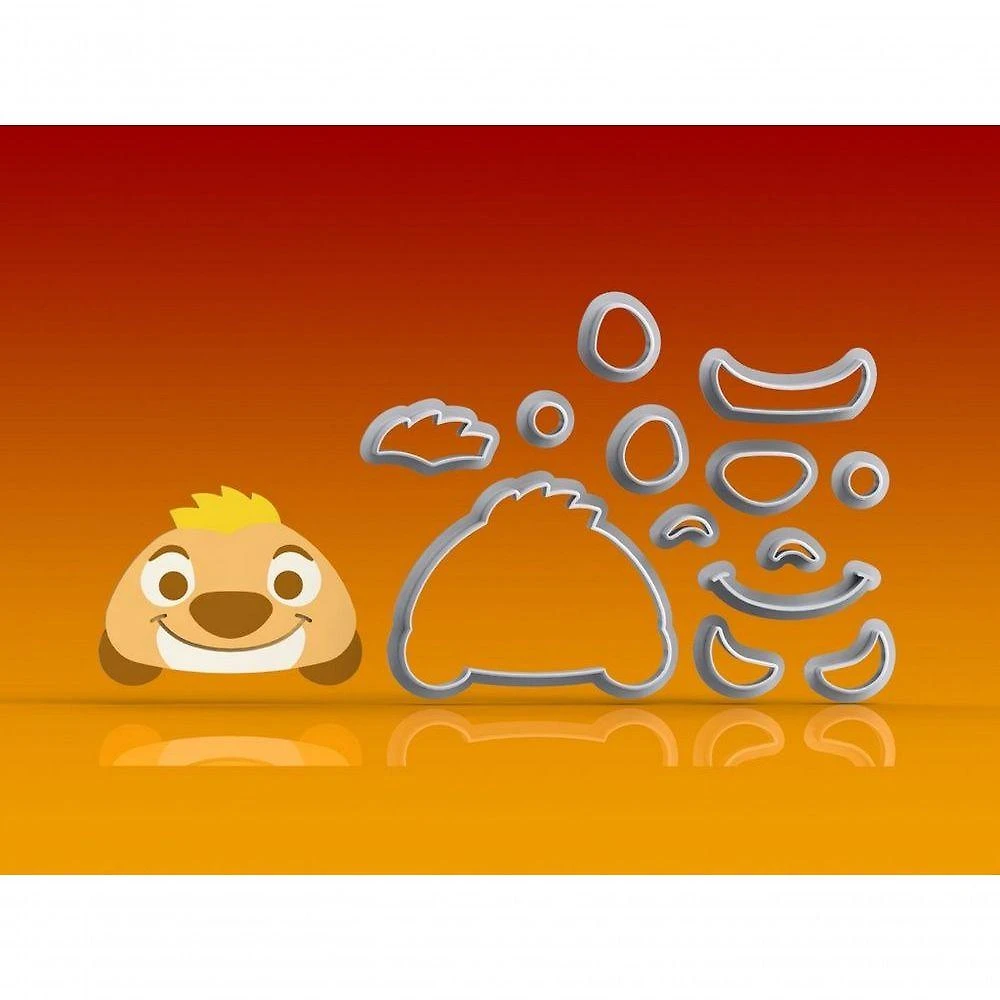 Cortador Pumba Modular Plástico PLA Branco 6CM HB Formas e Cortadores