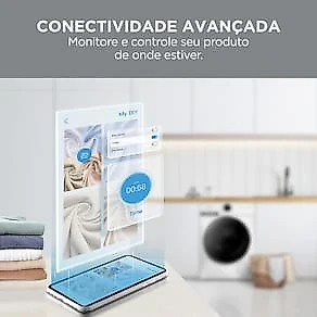 Lava e Seca Midea Slim HealthGuard Smart MF201D110WB/WK Branca com 14 Programas, Wi-Fi e Compatível com Alexa – 11kg 110V